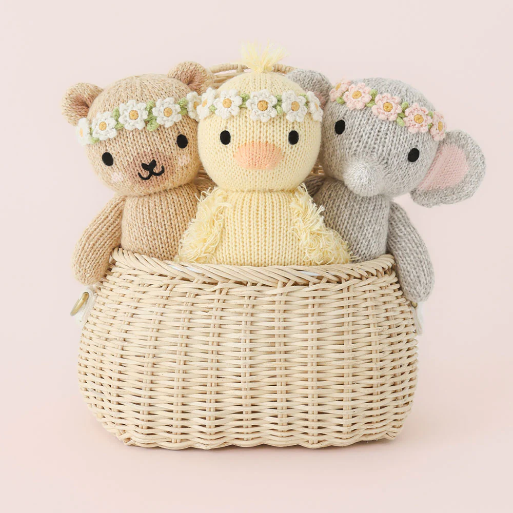 Baby honey bear (ivory floral) - Image 7